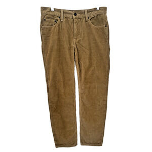 Levis Pants Womens 29x30 Brown Corduroy Chino Skinny Leg Stretch Casual Classic